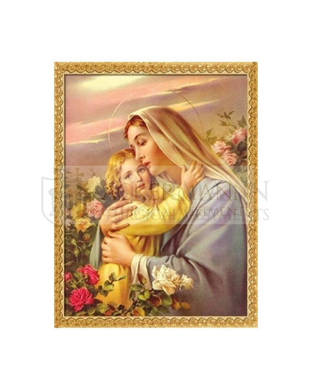 Picture on the fabric "the Blessed Virgin Mary"