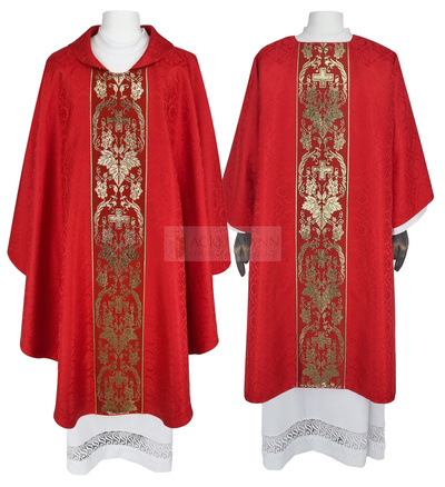 Set of Gothic Chasuble and Dalmatic for Palm Sunday and Good Friday